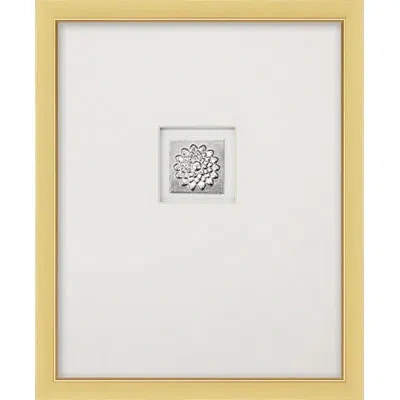 Wendover Art Group Silver Lotus Flower - Picture Frame Drawing Print On Paper In Multi