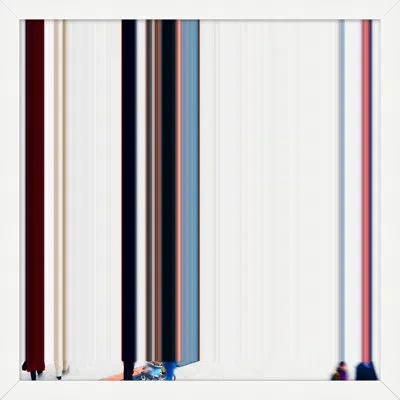 Wendover Art Group Simplistic Reduction 1 By Thom Filicia - Single Picture Frame Painting In Blue;black;ivory