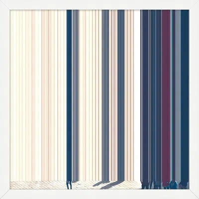Wendover Art Group Simplistic Reduction 2 By Thom Filicia - Single Picture Frame Painting In Blue;beige