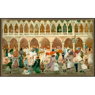 Wendover Art Group Singing In The Rain 1 - Picture Frame Painting On Canvas In Multicolor