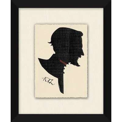 Wendover Art Group Sir Scott - Picture Frame Graphic Art On Paper In Black;tan