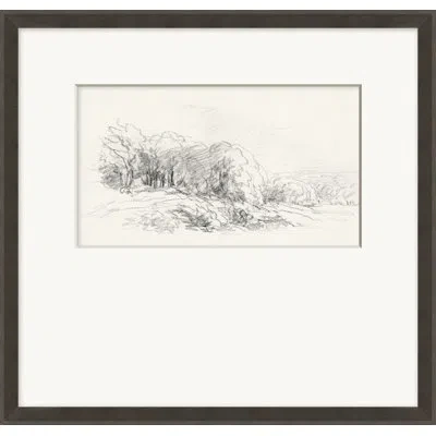 Wendover Art Group Sketchbook Landscape Memories 1 - Single Picture Frame Print In Black,white