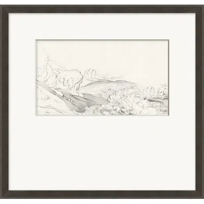 Wendover Art Group Sketchbook Landscape Memories 4 - Single Picture Frame Print On Paper In Gray,white