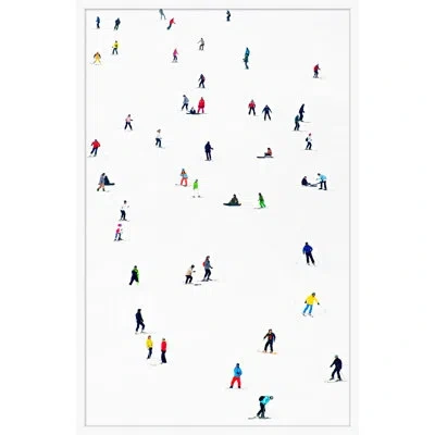 Wendover Art Group Ski Slope 1 - Picture Frame Painting On Paper In Multicolor