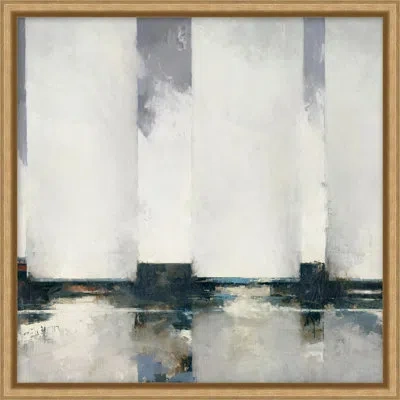 Wendover Art Group Sky Song 3 By Thom Filicia - Picture Frame Painting On Canvas In Gray;ivory