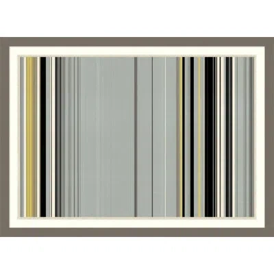 Wendover Art Group Sky Stripes 1 In Gray,black,yellow