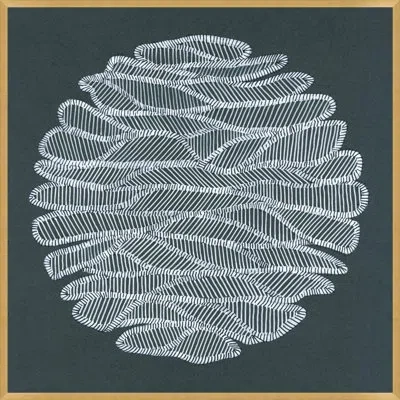 Wendover Art Group Slice 3 By Thom Filicia - Picture Frame Graphic Art On Canvas In White;gray