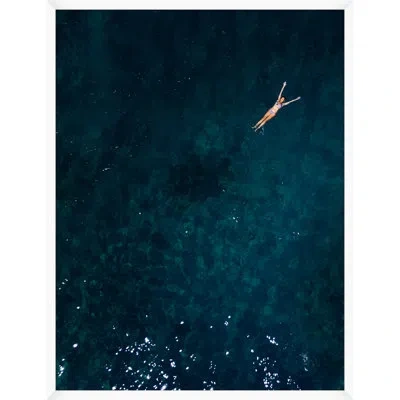 Wendover Art Group Slow Drift By Mat Sanders - Picture Frame Photograph On Paper In Blue;white