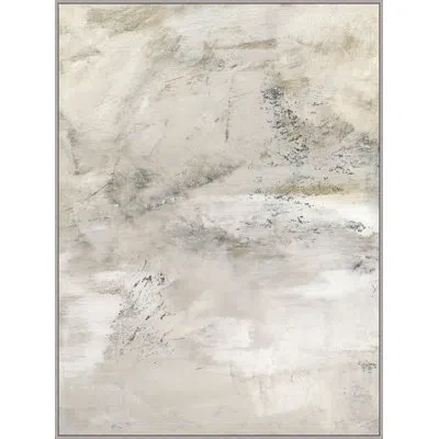 Wendover Art Group Slush And Snow In White,gray,beige