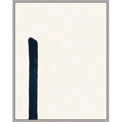 Wendover Art Group Small Fragment 5 By Thom Filicia - Floater Frame Painting On Canvas In Beige;navy