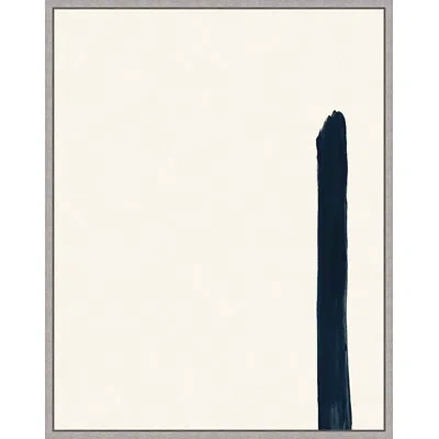 Wendover Art Group Small Fragment 6 By Thom Filicia - Floater Frame Painting On Canvas In Beige;navy