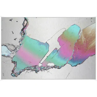 Wendover Art Group Soft Colors 1 By Mat Sanders - Floater Frame Painting On Metal In Blue