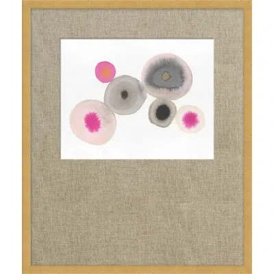 Wendover Art Group Solar System 1 - Painting In Black;white;gray;pink