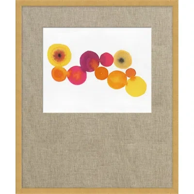 Wendover Art Group Solar System 10 - Picture Frame Painting In White;gray;orange;purple