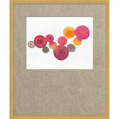 Wendover Art Group Solar System 13 - Painting In White;gray;yellow;pink