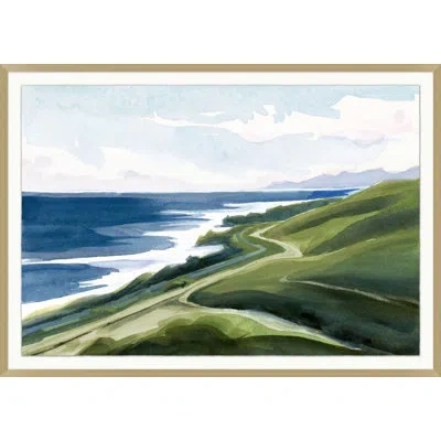 Wendover Art Group Sparkling Seascape - Single Picture Frame Print In Blue,green,white