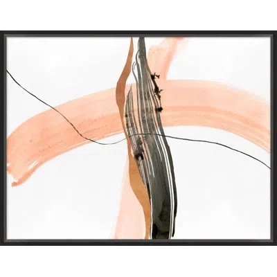 Wendover Art Group Speed 2 By Thom Filicia - Picture Frame Painting On Paper In Gray;coral