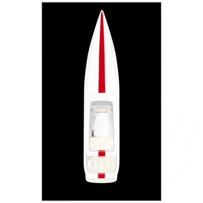 Wendover Art Group Speed Boat 2 By Mat Sanders - Photograph On Canvas In Black;white;red