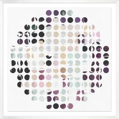 Wendover Art Group Spherical Color By Lillian August - Single Picture Frame Graphic Art In Beige;purple;cream