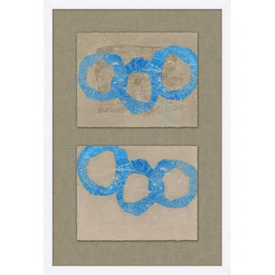 Wendover Art Group Spirit Dancer By Thom Filicia - Picture Frame Painting On Paper In Blue;brown