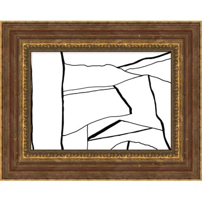 Wendover Art Group Spontaneous Muse 1 By Thom Filicia - Picture Frame Painting On Paper In Black;white