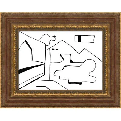 Wendover Art Group Spontaneous Muse 2 By Thom Filicia - Picture Frame Print On Paper In Black;white