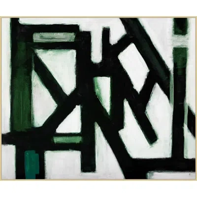 Wendover Art Group Spring Awakening By Christopher Kennedy - Painting On Canvas In Black;white;green