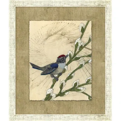 Wendover Art Group Spring Bird - Picture Frame Graphic Art In Green;beige