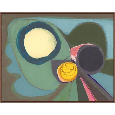 Wendover Art Group Spring In The Desert 1 In Blue,green,yellow,brown
