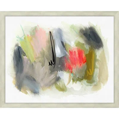 Wendover Art Group Spring Peak - Picture Frame Painting On Paper In Green;gray;beige
