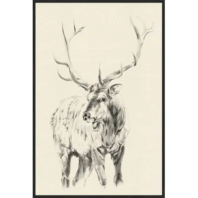 Wendover Art Group Standing Stag In Multi