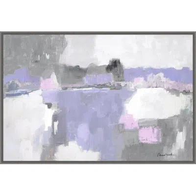 Wendover Art Group Star Lake By Socal - Floater Frame Painting On Canvas In Gray