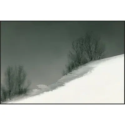 Wendover Art Group Still Echo By Thom Filicia - Floater Frame Painting On Canvas In Black;white;gray