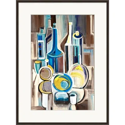 Wendover Art Group Still Life With Meditation 4 By Christopher Kennedy - Picture Frame Painting On Paper In Brown;green;beige