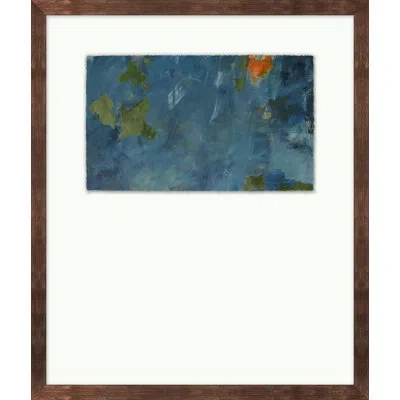 Wendover Art Group Strait 2 By Christopher Kennedy - Picture Frame Painting On Paper In Green;navy