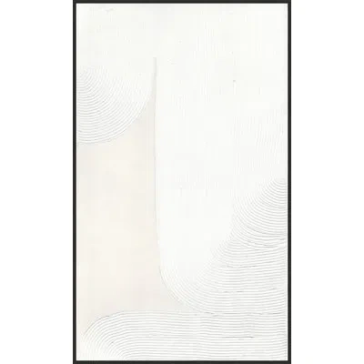 Wendover Art Group " Strie Meditation 2 " In White,gray,beige