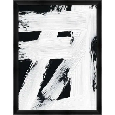 Wendover Art Group Strokes Of White 2 In Black,white