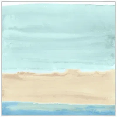 Wendover Art Group Subtle Landscape 3 In Light Blue,sand,blue