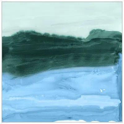 Wendover Art Group Subtle Landscape 4 In Blue,green,ivory