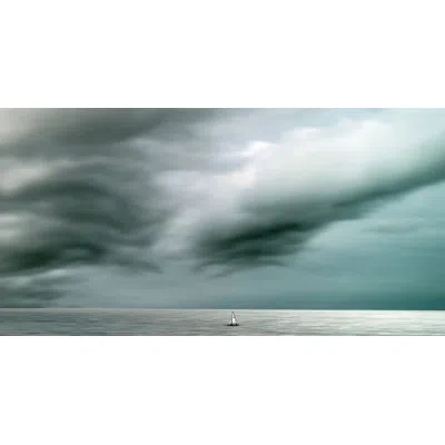 Wendover Art Group Sudden Weather - No Frame Print On Acrylic In Blue,gray,ivory
