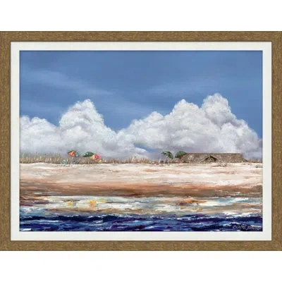 Wendover Art Group Summer Colors 2 - Picture Frame Painting On Paper In Blue;white