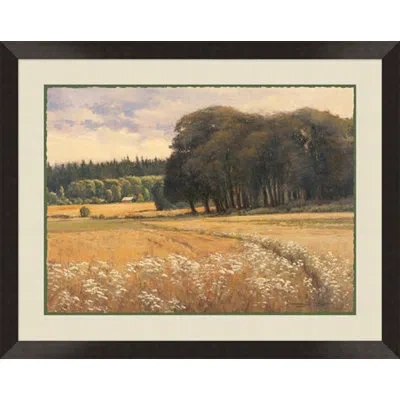 Wendover Art Group Summer Oaks - Picture Frame Painting On Paper In Brown;green