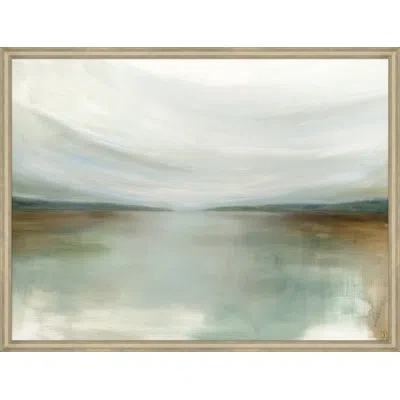 Wendover Art Group " Summer View Marsh " In Light Blue,ivory