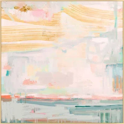 Wendover Art Group Sun Soaked 2 - Floater Frame Print On Canvas In Orange