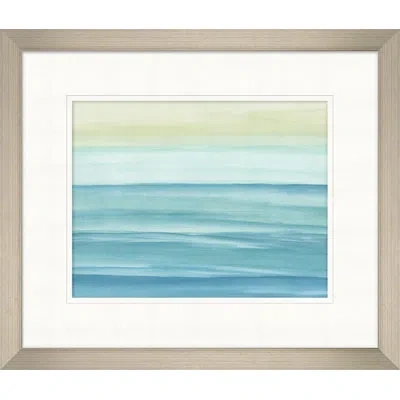 Wendover Art Group Sundays Calm 2 - Picture Frame Painting On Paper In Blue;green