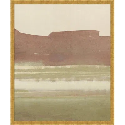 Wendover Art Group Sunrise Marsh 2 By Thom Filicia - Picture Frame Painting On Canvas In Brown;green;sand