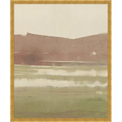 Wendover Art Group Sunrise Marsh 3 By Thom Filicia - Picture Frame Painting On Canvas In Brown;green;sand