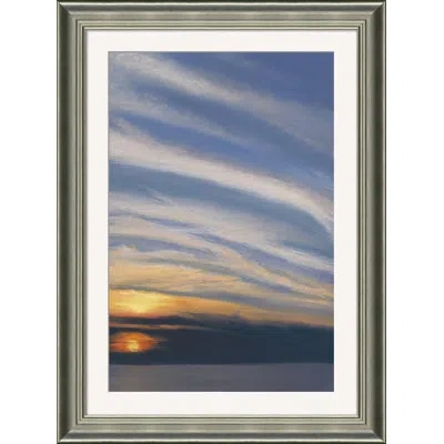 Wendover Art Group Sunset - Picture Frame Painting On Paper In Blue;white;orange