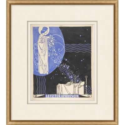 Wendover Art Group Sweet Dreams - Picture Frame Painting In Blue;black;white