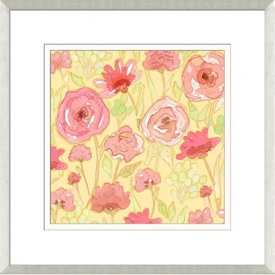 Wendover Art Group Sweet Sunrise Iii - Picture Frame Painting On Paper In Green;yellow;pink